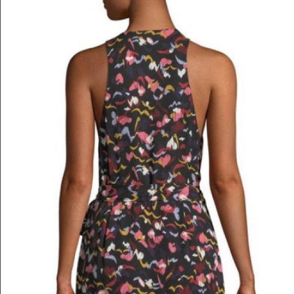 HP π ALC Roslyn Wrap dress silk heart print 4 - Picture 6 of 8